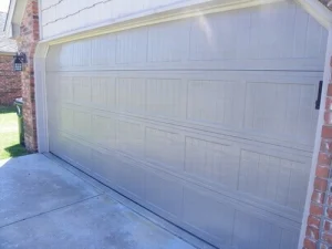 Residential garage door after our repair