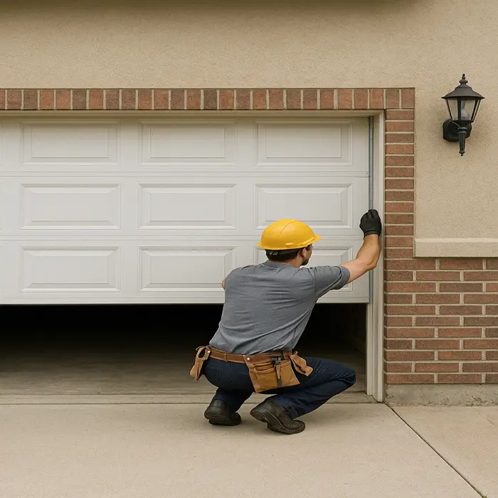 garage door not closing all the way