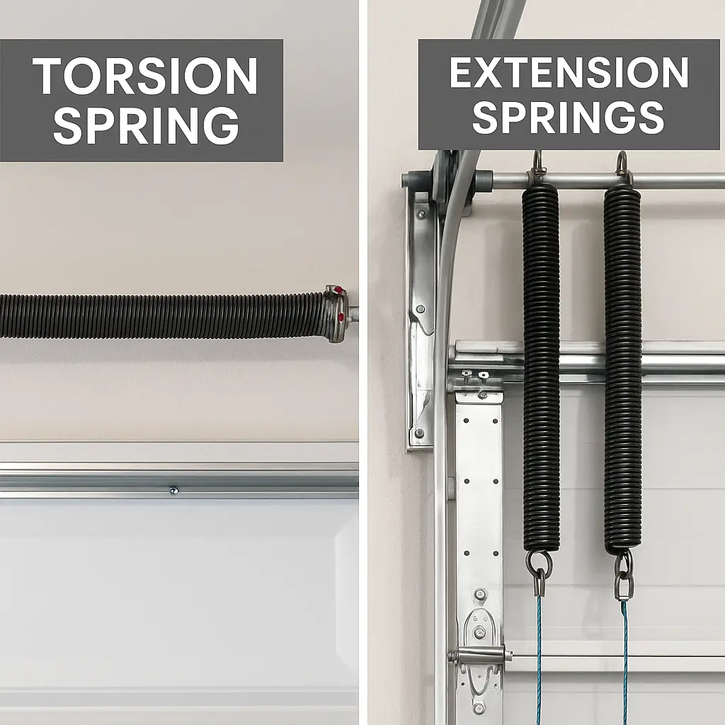 Torsion vs Extension Garage Door Springs
