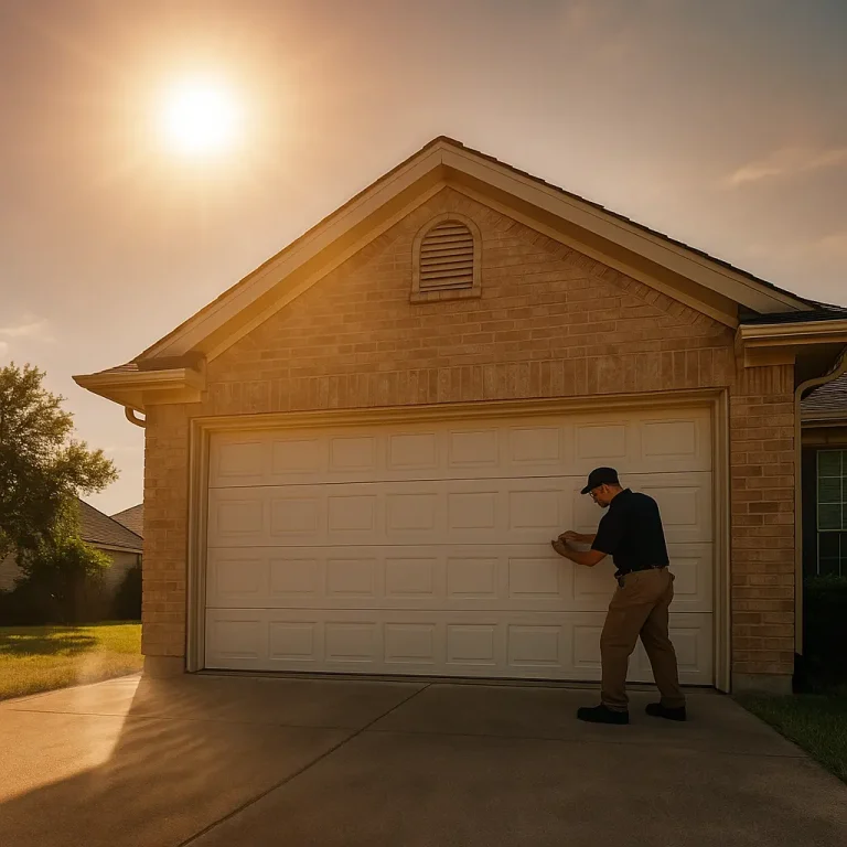Houston garage door heat protection