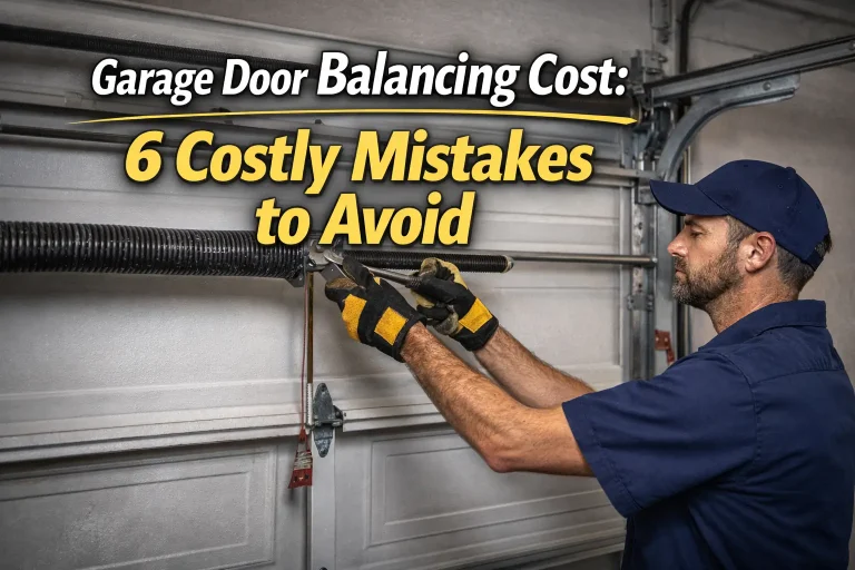 Garage Door Balancing Cost