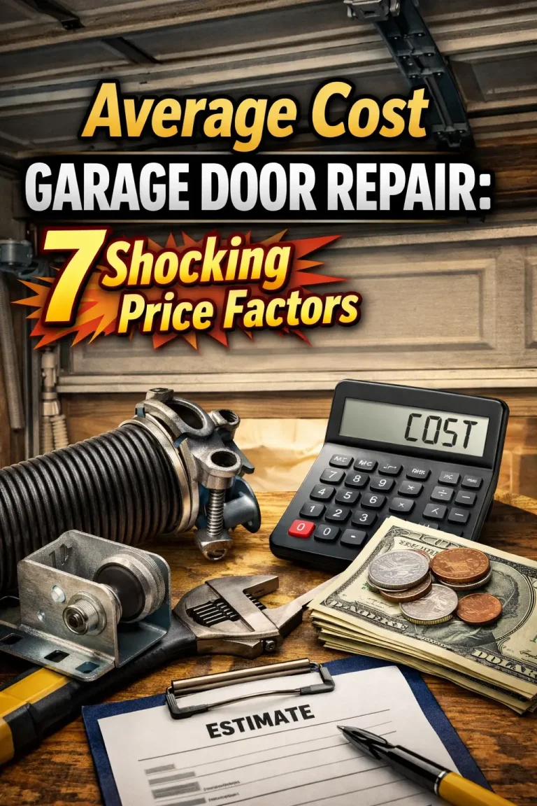average cost garage door repair