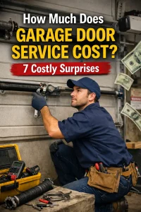 how much does garage door service cost