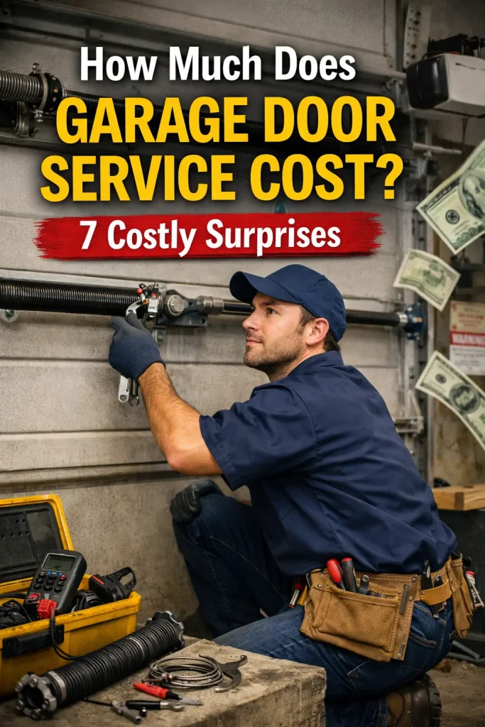 how much does garage door service cost