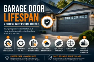 Garage door lifespan factors explained