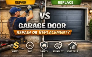 garage door repair vs replacement